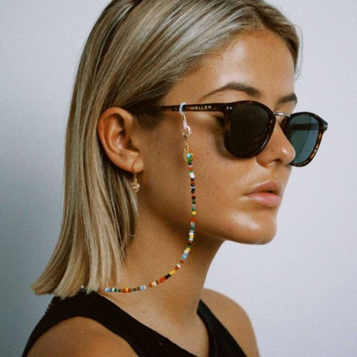 Multi-Colored Beaded Glasses Holder Chain Bowlift