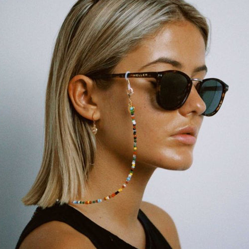 Multi-Colored Beaded Glasses Holder Chain Bowlift