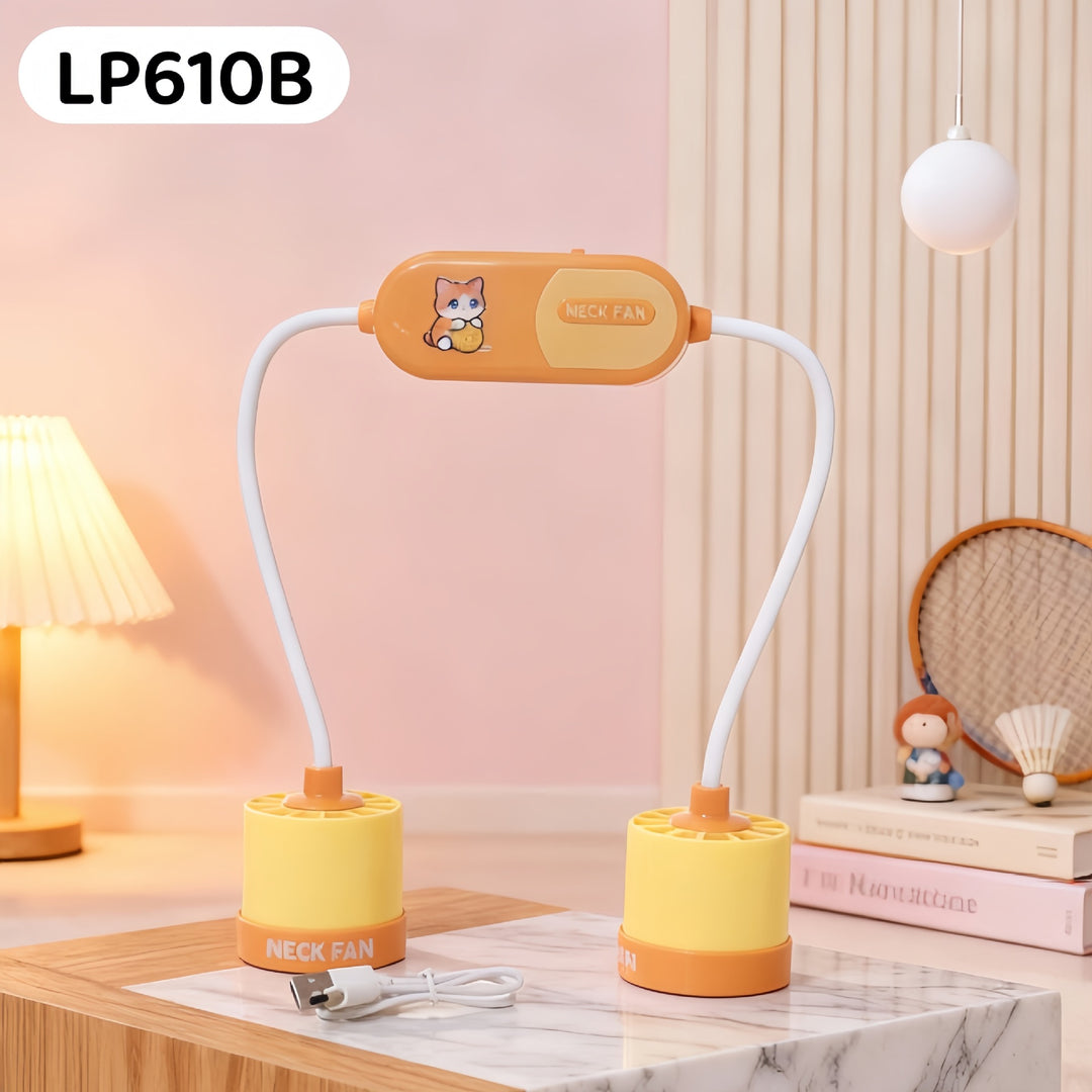 Women Portable Neck Fan with Flexible Design and Powerful Air Circulation Bowlift