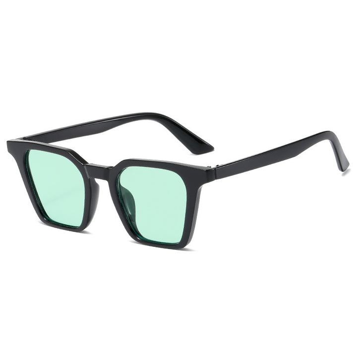 Women's square sunglasses with distinctive shield design and UV protection Bowlift