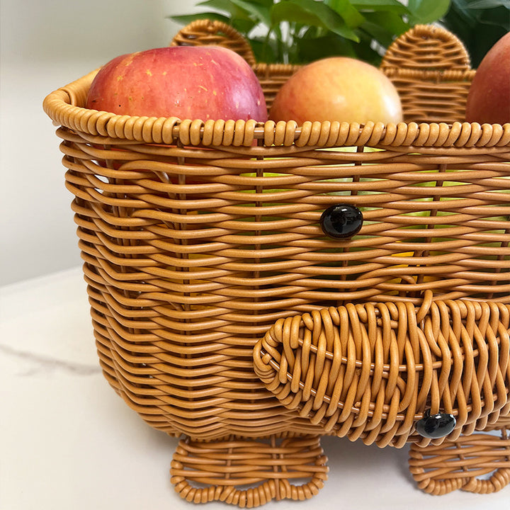Women's Playful Storage Basket with Ears Bowlift