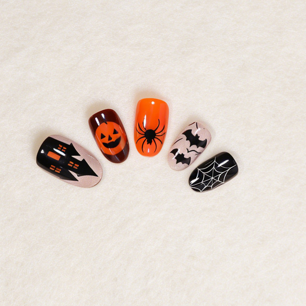 Halloween Themed Press-On Nail Art Kit Bowlift