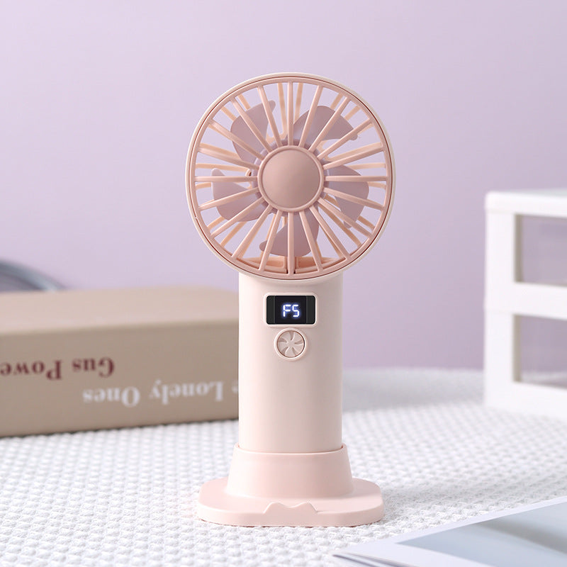 Unisex Portable Hand Fan with Digital Control Bowlift