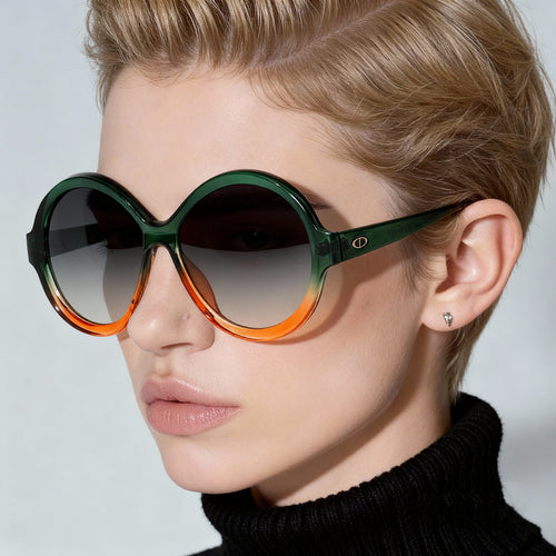Ladies oversized fashionable sunglasses with unique frame shape Bowlift