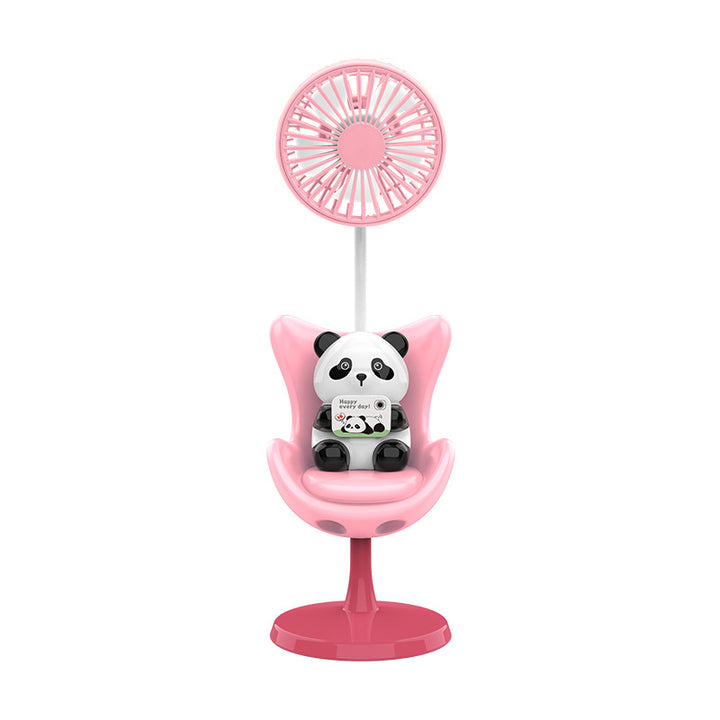 Unisex Creative Table Fan with Bear Figure Bowlift