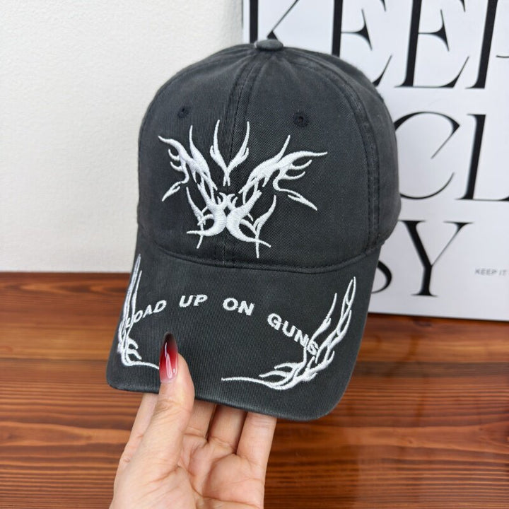 Men's Embroidered Graphic Baseball Cap Bowlift