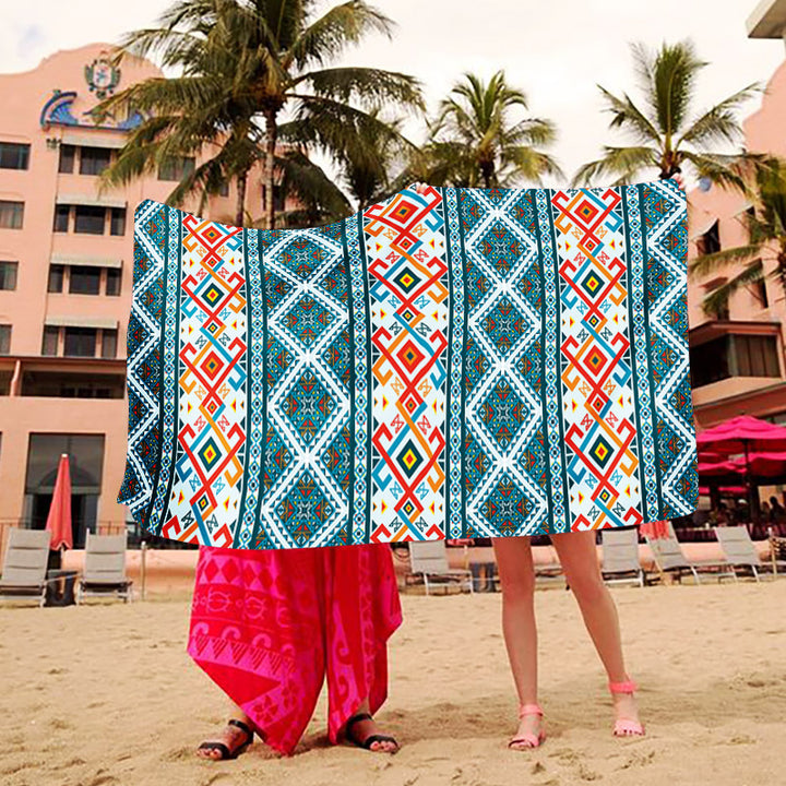 Beach blanket with creative art design Bowlift