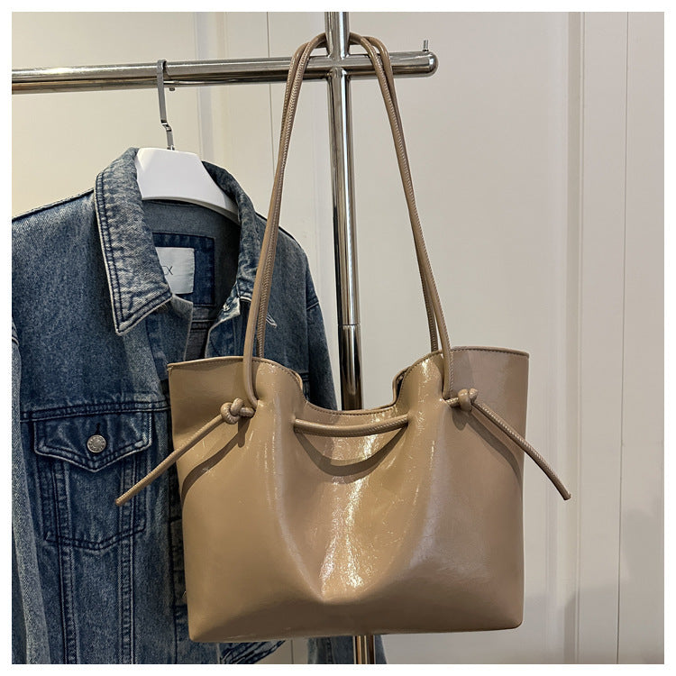Stylish Leather Tote Bag Bowlift