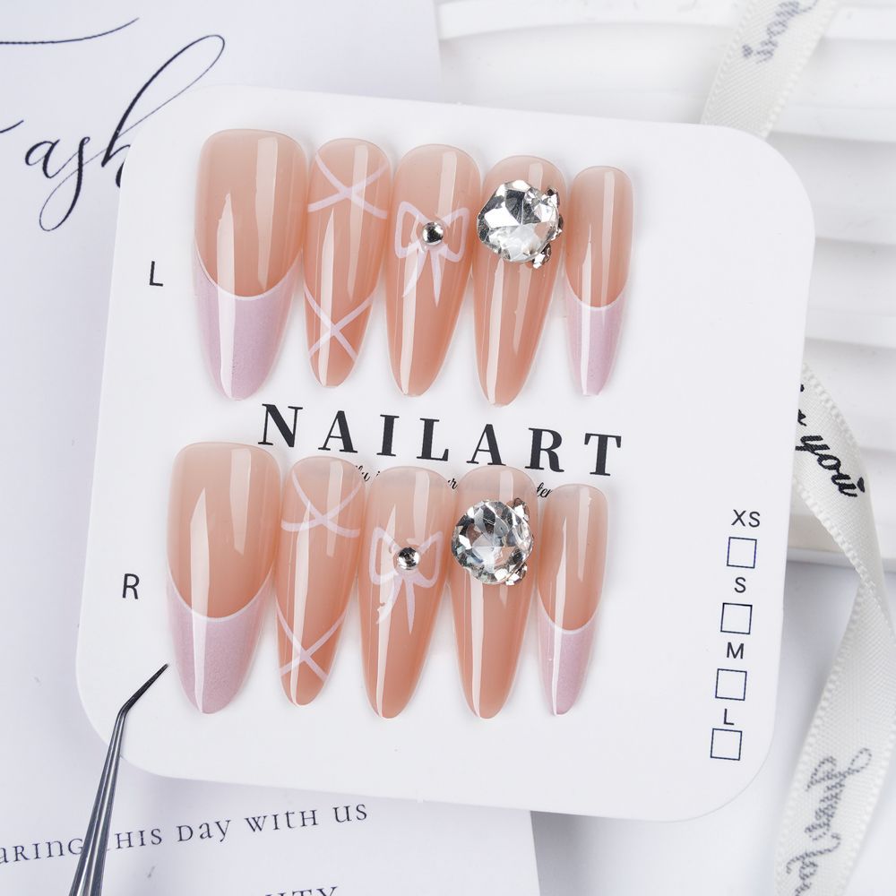 Artistic 3D Butterfly Press-On Nail Set Bowlift