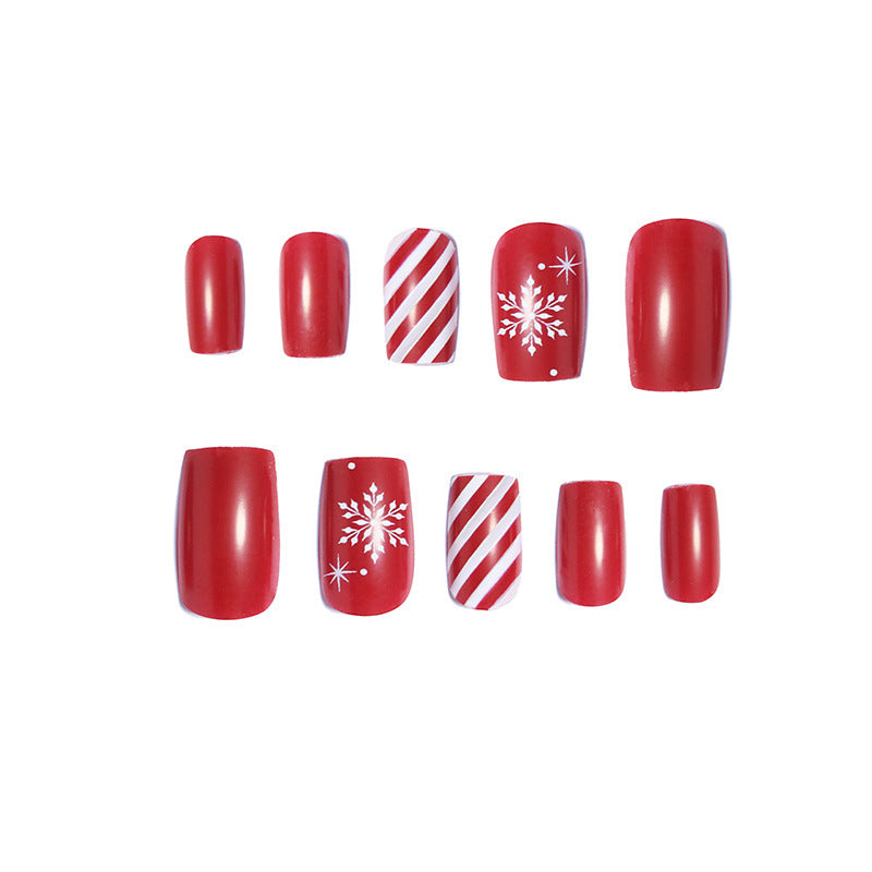 Artistic Glitter Press-On Nail Set Bowlift