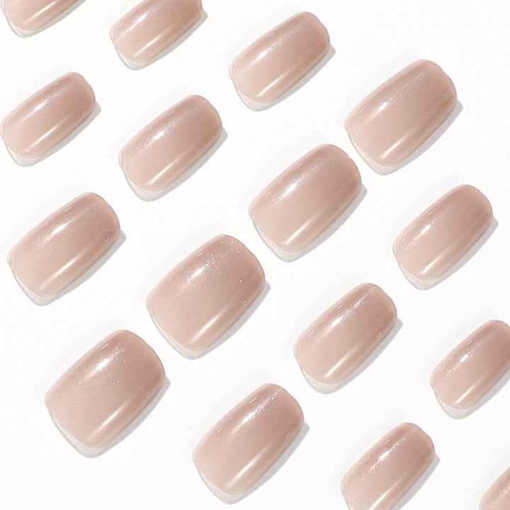 Glossy Square Nail Extensions Bowlift