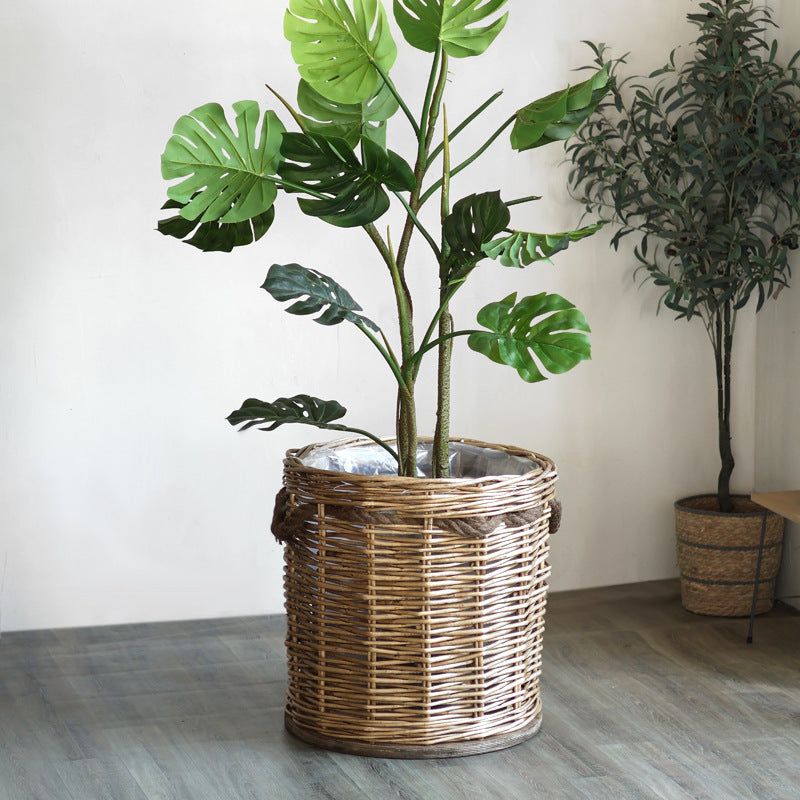 Handcrafted laundry basket with weaving Bowlift