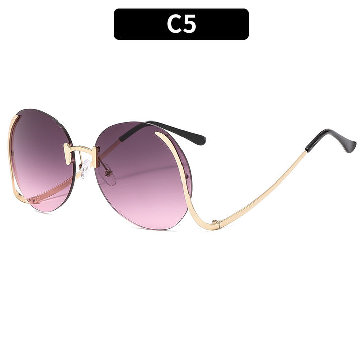 Fashionable Oversized Round Sunglasses