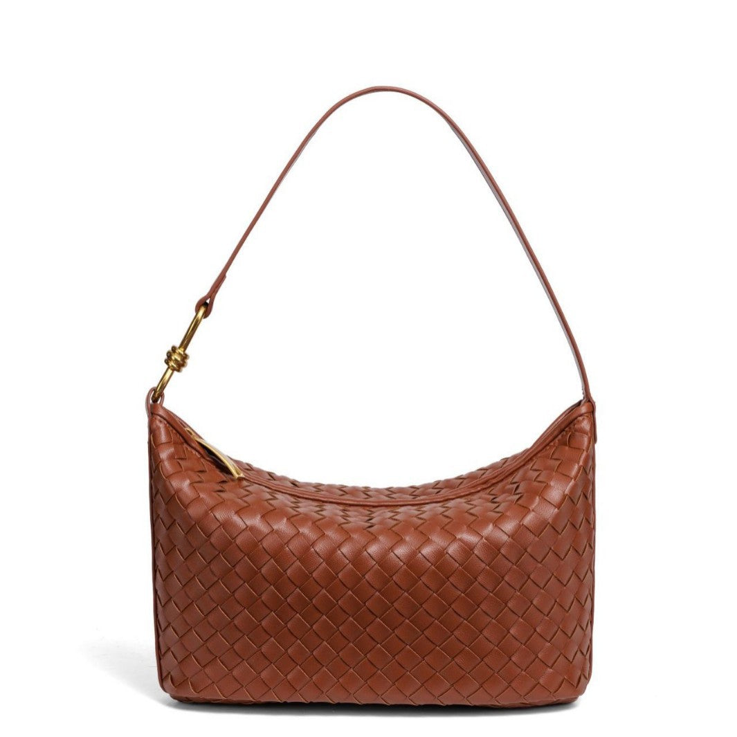Woven Leather Hobo Bag Bowlift