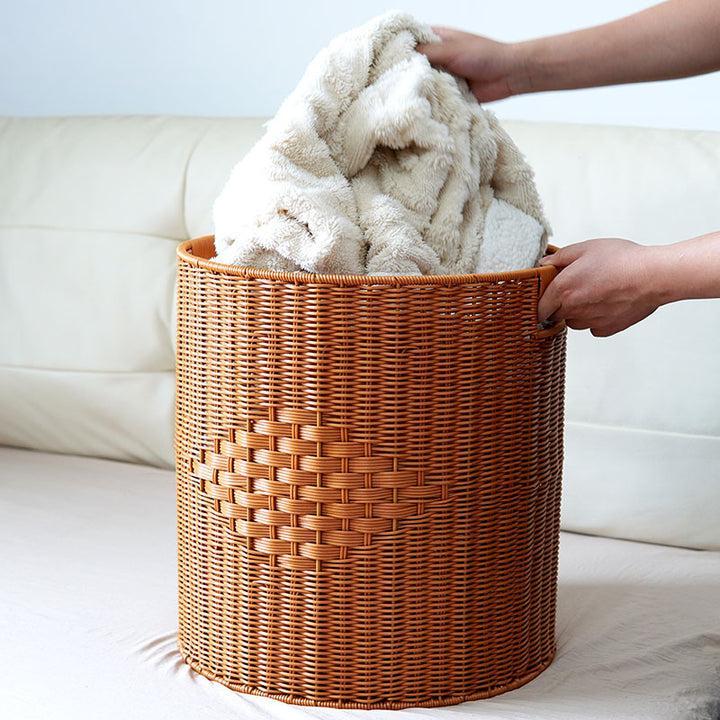 Women storage box made of braided material Bowlift