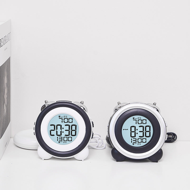 Digital Alarm Clock with Dual Alarm and Temperature Display Bowlift