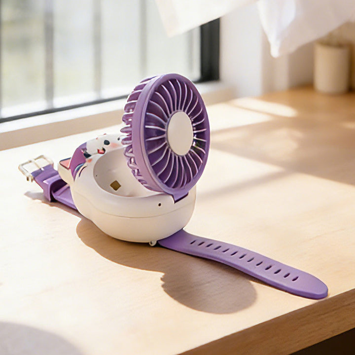 Unisex Portable Hand Fan in Cute Cat Design Bowlift