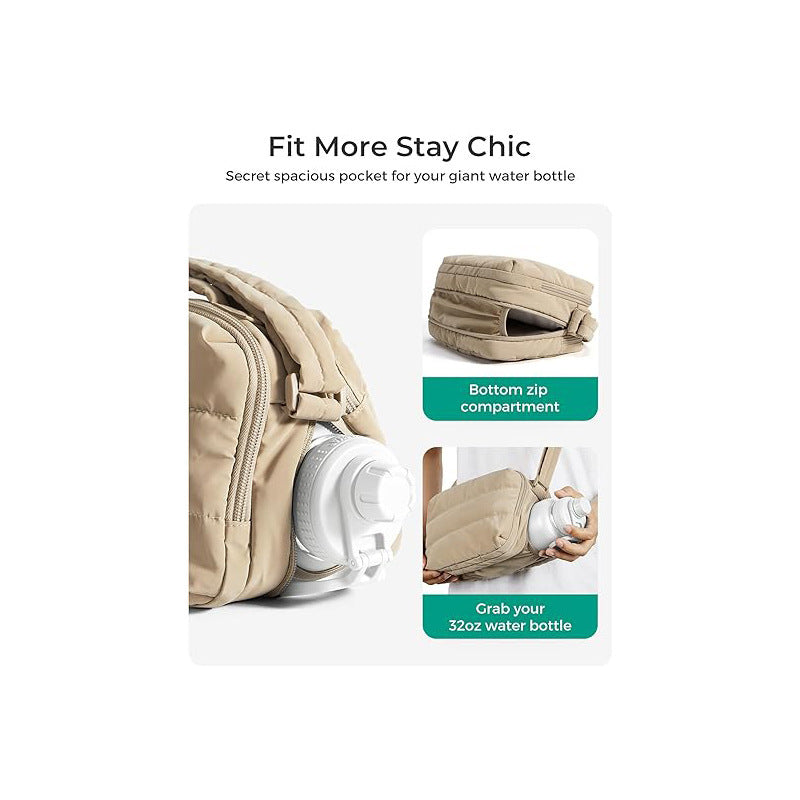 Multifunctional shoulder bag with separate compartment for personal items Bowlift