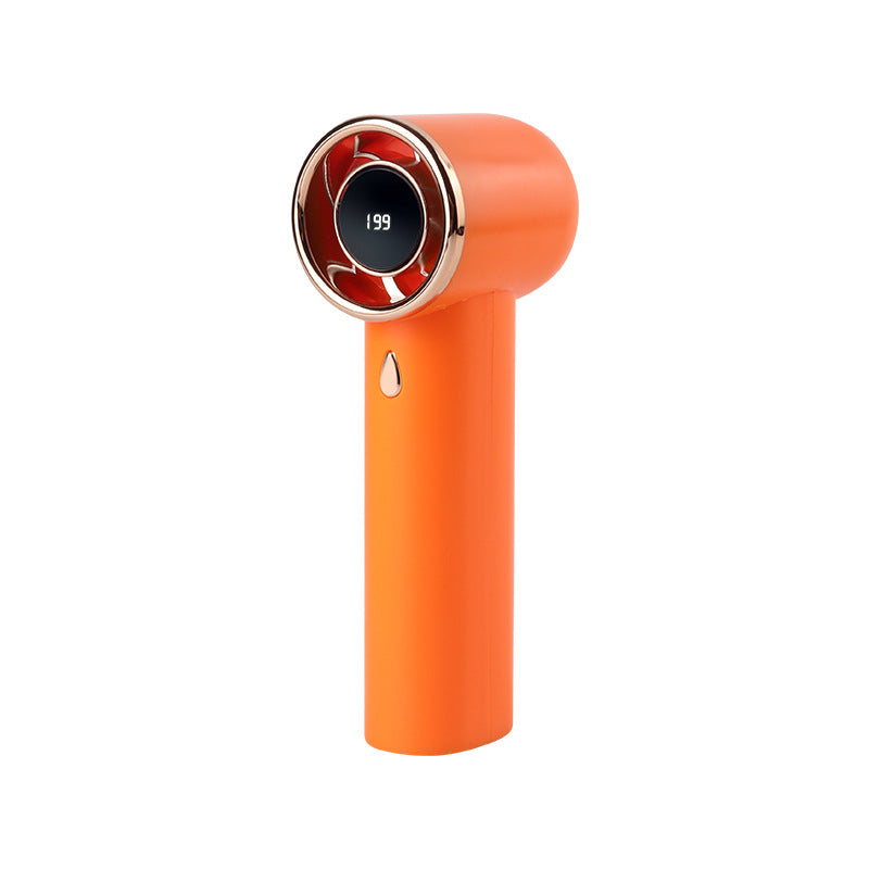 Women's Portable High-Performance Handheld Fan with Digital Speed Display Bowlift