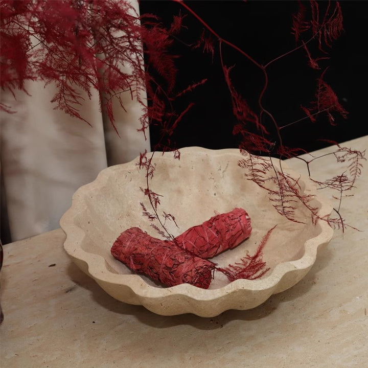Cast Decorative Serving Bowl