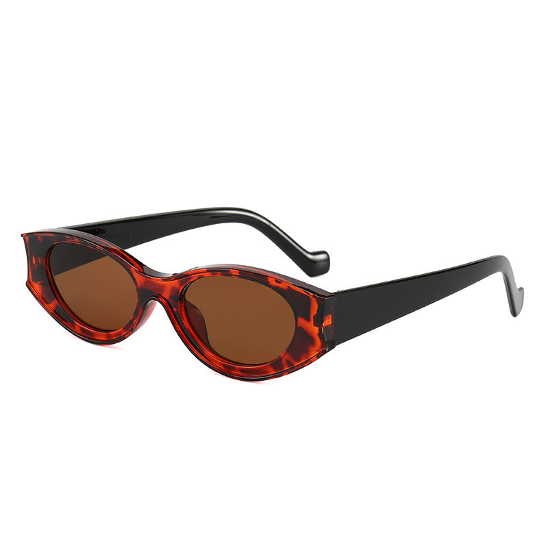 Women's Cat-Eye Sunglasses with Contrasting Frame Design Bowlift