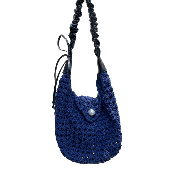 Hand-knotted all-rounder bag with elegant pearl decoration Bowlift