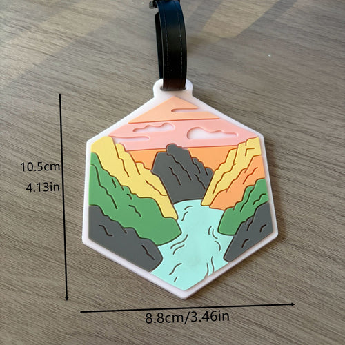 Adventure-Themed Silicone Luggage Tag Bowlift