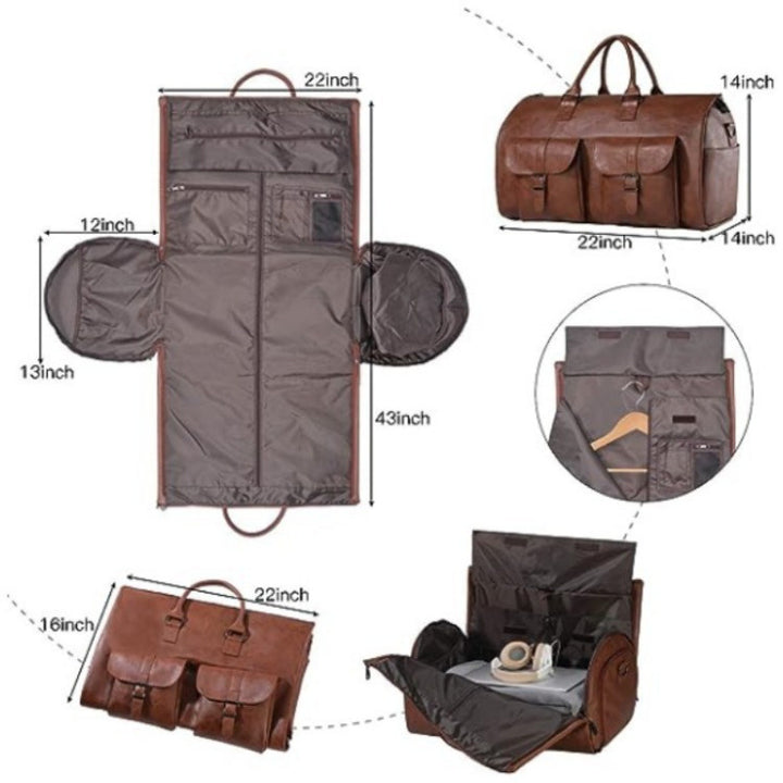 Elegant Travel Bag with Double Side Pockets Bowlift