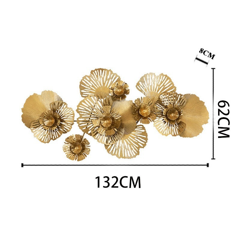 Decorative Metal Floral Wall Art Bowlift