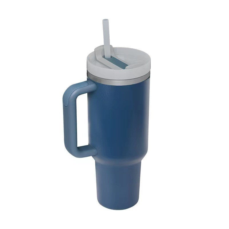 Ladies Insulated Mug with Handle and Practical Straw Bowlift