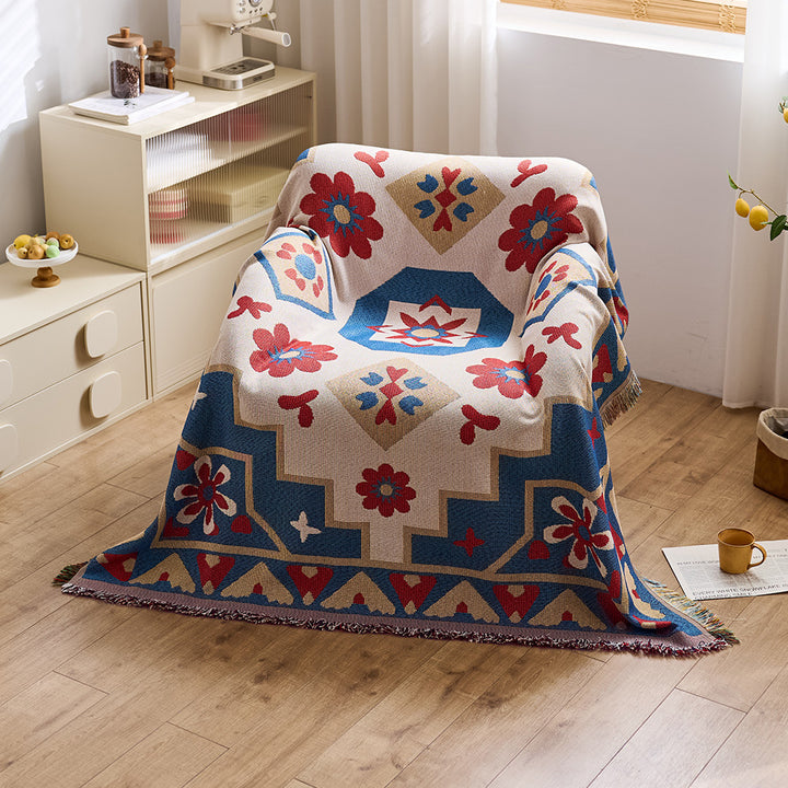 Artistic Jacquard Throw Blanket
