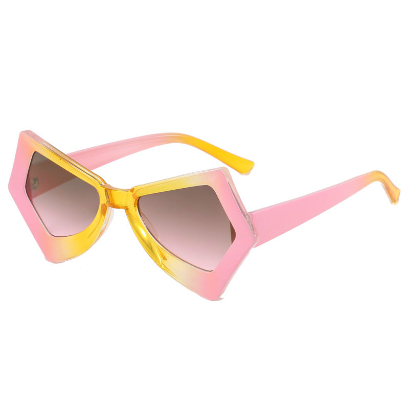 Women's polygonal sunglasses in extravagant design Bowlift