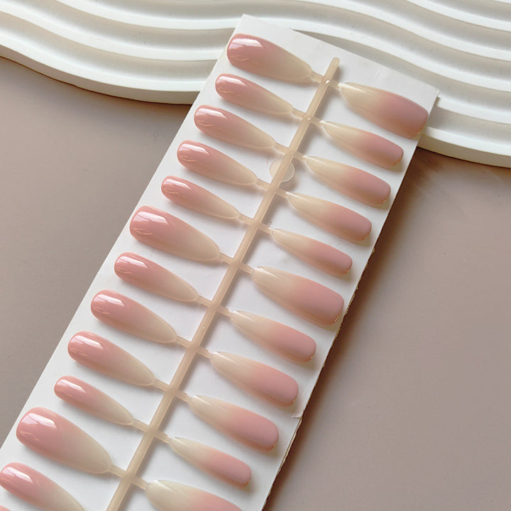 Artificial Nude Fingernails in the Elegant Ombre Look Bowlift