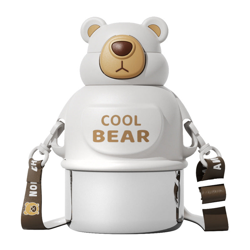 Unisex water bottle in bear design by Bowlift