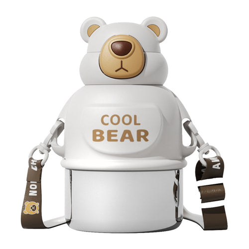 Unisex water bottle in bear design by Bowlift