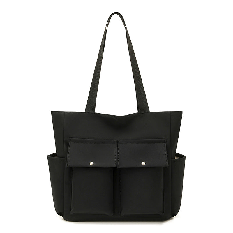 Spacious Dual-Pocket Tote Bag Bowlift