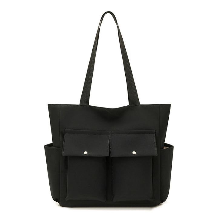 Spacious Dual-Pocket Tote Bag Bowlift