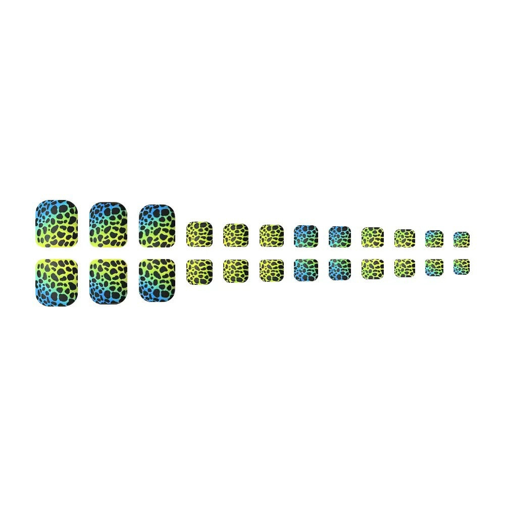 Nail art set with creative animal pattern accents Bowlift