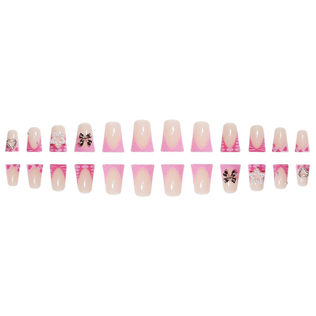 Decorative Press-On Nail Extensions with 3D Accents Bowlift