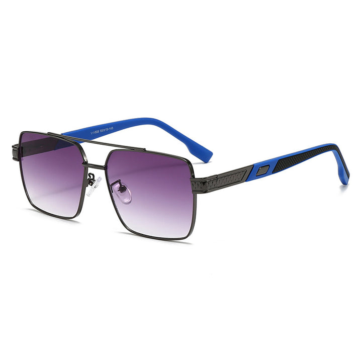 Women's fashionable square sunglasses with stylish rubber temples Bowlift