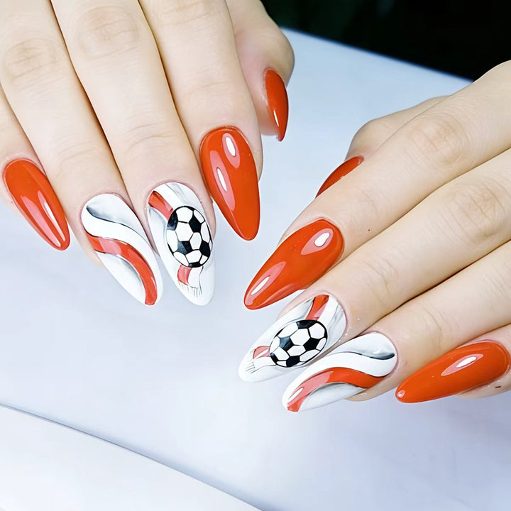 Artificials Nails in Creative Soccer Design Bowlift