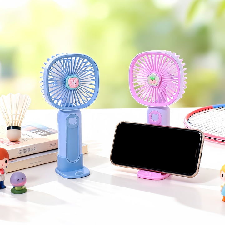 Women's Portable Hand Fan with USB Charging Function and Cute Design Bowlift