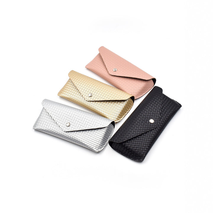 Textured Leather Eyewear Wallet Bowlift