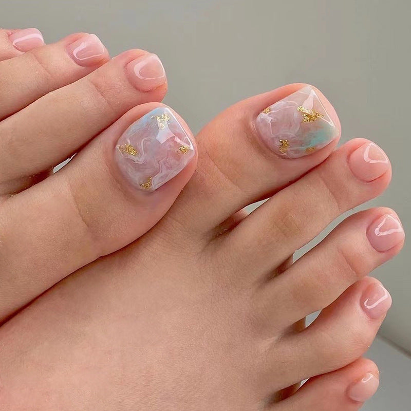 Artistic Toenail Design with Divine Butterfly Design Bowlift