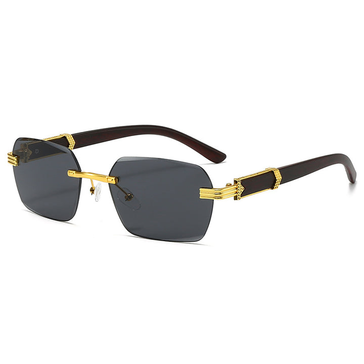 Women’s fashionable square sunglasses with golden accents Bowlift