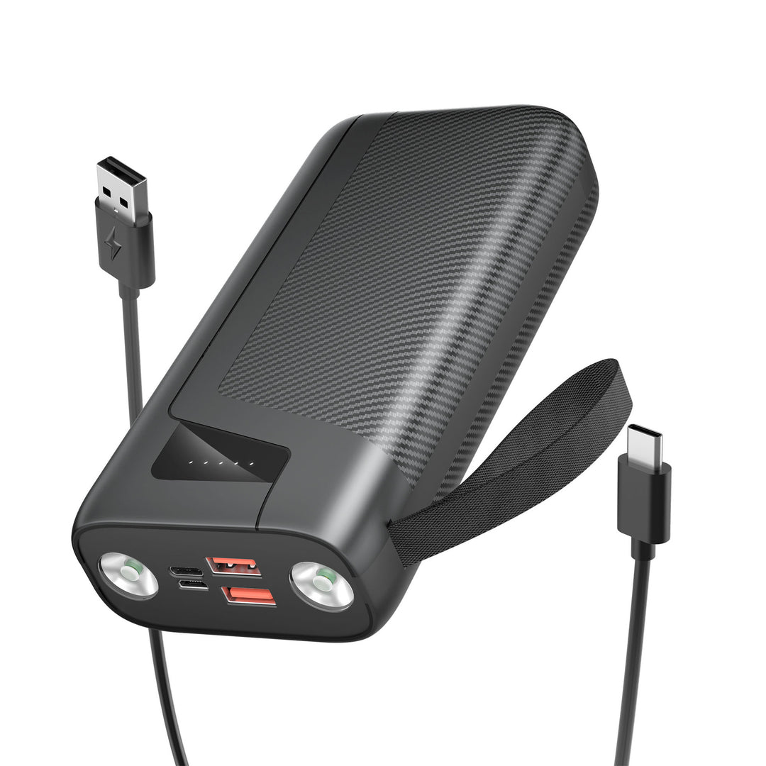 Powerful power bank with integrated LED lighting and fast charging function Bowlift
