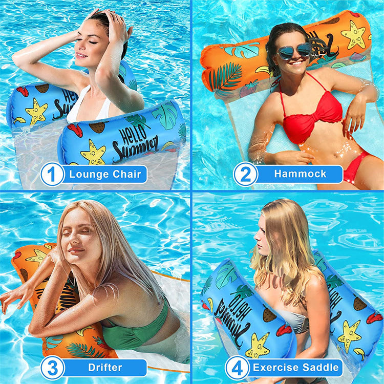 Women inflatable lounge with transparent net Bowlift