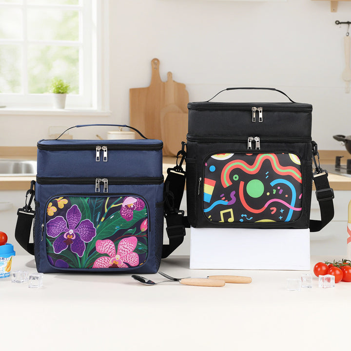 Stylish Floral Insulated Lunch Bag