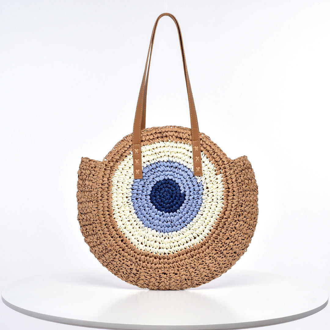 Handmade Round Rattan Bag Bowlift
