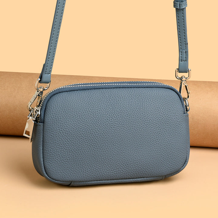 Textured Vegan Leather Crossbody Bag Bowlift